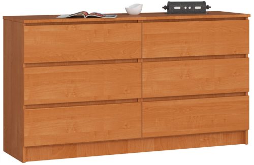 AKORD CLP K140 Komód Éger 6 Fiókos Matt