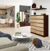 AKORD CLP K120 Komód Laminált Wenge-Sonoma 10 Fiókos