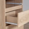 AKORD CLP K60 Éjjeliszekrény Laminált Sonoma Tölgy 2 Fiókos
