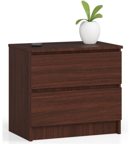 AKORD CLP Éjjeliszekrény Laminált Wenge 2 Fiókos