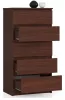 AKORD CLP 5 Fiókos Komód Wenge Laminált 60cm