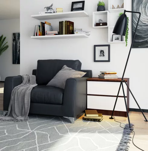 AKORD CLP Kétfiókos Komód Wenge-Fehér Laminált