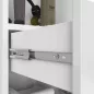 AKORD FIN Fürdőszobai Állószekrény Magasfényű Fehér