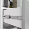 AKORD FIN Fürdőszobai Oszlopszekrény 140cm Metál Magasfényű