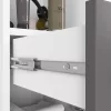 AKORD FIN Fürdőszobai Álló Szekrény 140cm Fehér/Szürke