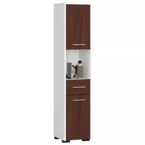   Fürdőszoba Állvány Fin Oszlop 30 2a 1f 1v 140cm Fehér / Wenge
