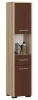 AKORD FIN Fürdőszobai Oszlopszekrény 140cm Sonoma Tölgy Wenge