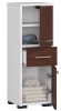 AKORD FIN Fürdőszobai Oszlopszekrény 30 2D 1F 85cm Fehér/Wenge