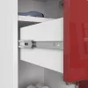 AKORD FIN Fürdőszobai Oszlopszekrény 85cm Magasfényű Piros