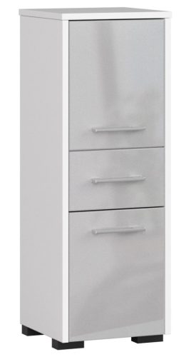 AKORD FIN Fürdőszobai Álló Szekrény 85cm Metál Fényes