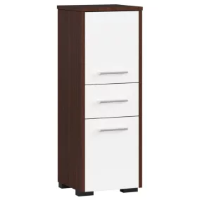 AKORD FIN Fürdőszobai Oszlopszekrény 85cm Wenge-Fehér