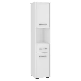 AKORD FIN Fürdőszobai Álló Szekrény 140cm Fehér