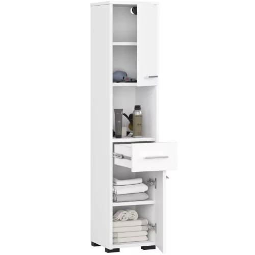 AKORD FIN Fürdőszobai Álló Szekrény 140cm Fehér