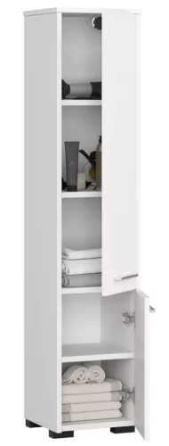 AKORD FIN Fürdőszobai Álló Szekrény 140cm Fehér