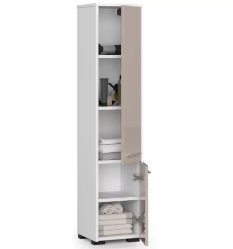 Fürdőszobai Állvány Fin Oszlop 30 2d 140cm Cappuccino Fényes