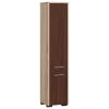 AKORD FIN Fürdőszobai Oszlopszekrény 140cm Sonoma Tölgy/Wenge