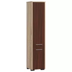  AKORD FIN Fürdőszobai Oszlopszekrény 140cm Sonoma Tölgy/Wenge