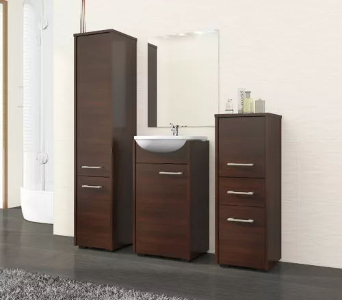 AKORD FIN Fürdőszobai Oszlopszekrény 140cm Wenge
