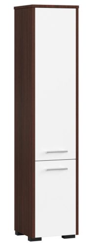 AKORD FIN Fürdőszobai Álló Oszlopszekrény 140cm Wenge Fehér