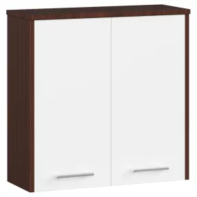 AKORD FIN Fürdőszobai Fali Szekrény Wenge-Fehér 60cm