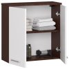 AKORD FIN Fürdőszobai Fali Szekrény Wenge-Fehér 60cm