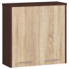AKORD FIN Fürdőszobai Fali Szekrény Laminált Wenge-Sonoma 60cm