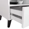 MOBI K-01 Fehér-Fekete Éjjeliszekrény Laminált Lap