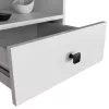 MOBI K-01 Fehér-Fekete Éjjeliszekrény Laminált Lap