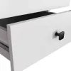 AKORD MOBI K-02 Éjjeliszekrény Laminált Fehér-Fekete Matt
