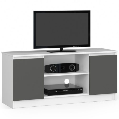 AKORD CLP K120 TV-állvány Laminált Fehér-Szürke