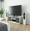 AKORD CLP K120 TV-állvány Laminált Fehér-Szürke