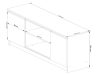 Tv Szekrény 140 cm 2a 1p Fehér / Metál Fényes