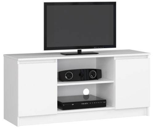 AKORD CLP TV Szekrény 120 Laminált Fehér Matt