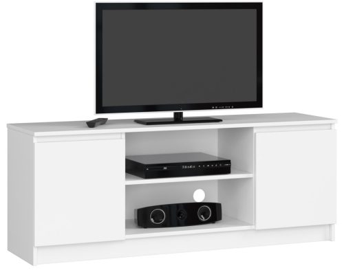 AKORD K140 Modern TV Szekrény Laminált Fehér