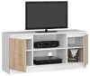 AKORD Modern TV Szekrény 120 Laminált Fehér/Sonoma Tölgy
