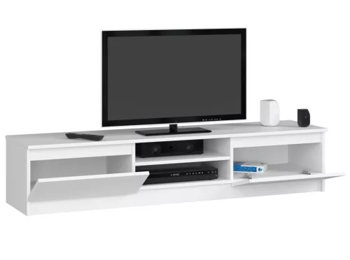 AKORD CLP K160 TV-szekrény Laminált Fehér Matt