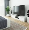 AKORD CLP K160 TV-szekrény Laminált Fehér Matt