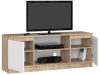 AKORD Modern TV Szekrény 140 Sonoma Tölgy Fehér