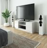 AKORD Modern TV Szekrény 140 Fehér Magasfényű Akril