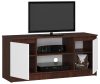 AKORD Modern TV szekrény 120 Laminált Wenge-Fehér