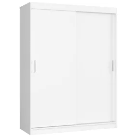 AKORD CLP MONO Tolóajtós Szekrény Laminált Fehér 150 cm