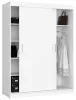 AKORD CLP MONO Tolóajtós Szekrény Laminált Fehér 150 cm