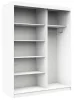 AKORD CLP MONO Tolóajtós Szekrény Laminált Fehér 150 cm