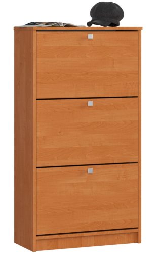 AKORD Klasszikus 3-Ajtós Cipősszekrény Égerfa 60 cm