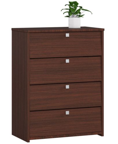 AKORD Rubin Cipőszekrény 4 Billenő Ajtóval Wenge Laminált