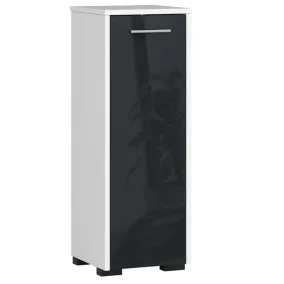Álló Fürdőszobaszekrény Fin S30 1d Grafit Fényes
