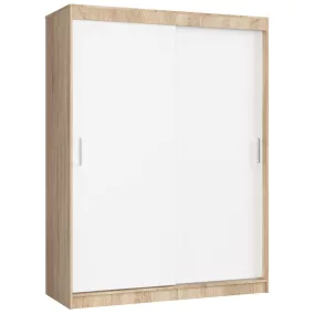   AKORD Mono CLP Tolóajtós Szekrény Sonoma Tölgy-Fehér 150cm