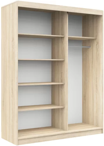 AKORD Mono CLP Tolóajtós Szekrény Sonoma Tölgy-Fehér 150cm