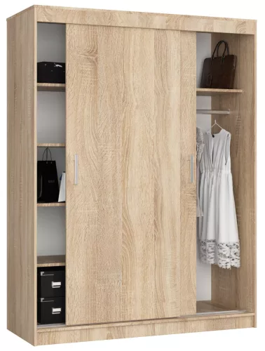 AKORD CLP MONO Tolóajtós szekrény sonoma tölgy 150 cm