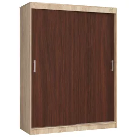   AKORD CLP MONO Tolóajtós szekrény sonoma tölgy/wenge 150 cm